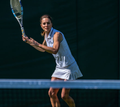 Total white за $450: Кейт Міддлтон у спортивному міні зіграла в теніс з Федерером у Вімблдоні