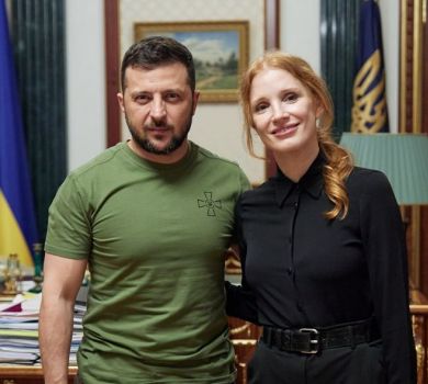 Шон Пенн, Бен Стіллер і Джессіка Честейн отримали ордени від Зеленського