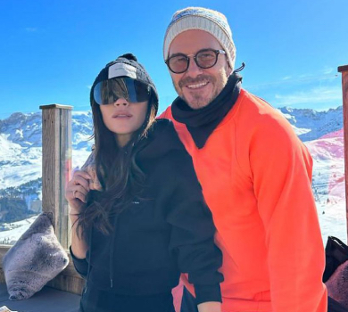 Сонячні обійми і трюки на сноуборді: Бекхеми показалися на гірськолижному відпочинку. ФОТО