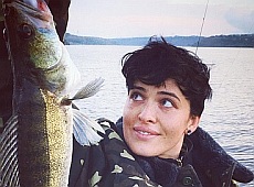 Астаф'єва у камуфляжі показала, кого зловила. ФОТО  