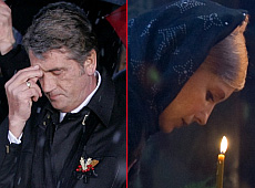Ющенко помолився у плащі за $30 тисяч, а Тимошенко… 