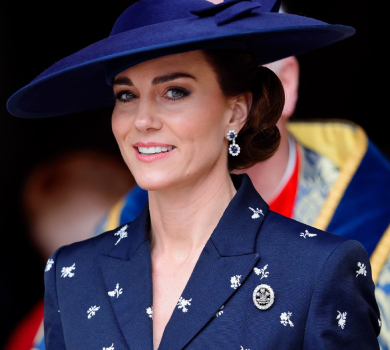 Прикраси Діани й капелюшок: елегантна Кейт Міддлтон у total look відвідала службу у Вестмінстері