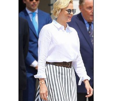 Княгиня Монако вийшла в люди у спідниці українського бренду. ФОТО