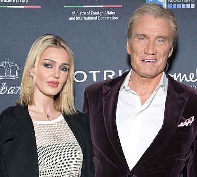 65-річний Дольф Лундгрен на Міконосі побрався з ровесницею своєї доньки