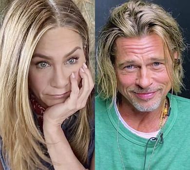 Бреде, ти такий сексуальний: Аністон та Пітт пофліртували через Zoom. ВІДЕО