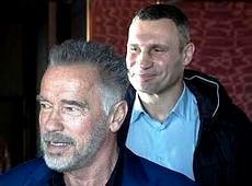 Шварценеггер закохався в Київ, попоїв із Кличком та обіцяв вернутися