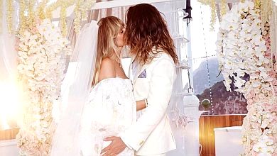 46-річна Клум у білому вийшла заміж на яхті. ФОТО 