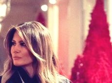 Криваві ялинки для Путіна: Меланію Трамп висміяли за різдвяний декор Білого дому