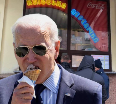 Приїзд Байдена до Києва здійняв хвилю мемів у мережі