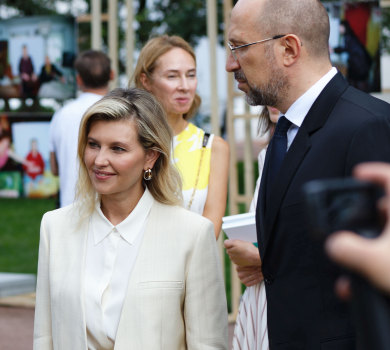 Зеленська, Юрушева та дружина Ющенка сходили на фотовиставку у Софії Київській 