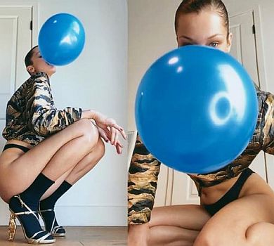Белла Хадід в трусиках та з кулькою у роті знялася для Vogue по FaceTime 