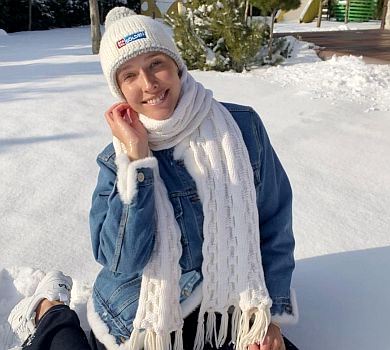 Де шкарпетки? Осадча показала радощі в снігу. ФОТО