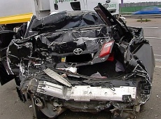 У мережі з'явилися фото з місця аварії Ващука