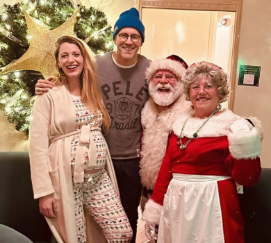 Довелось вибачатися: дуже вагітна Лайвлі в піжамі наїхала на Рейнольдса за різдвяне ФОТО в Instagram