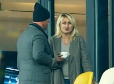 Син Луценка та дочка Суркіса подивилися, як Іспанія виграла в України 