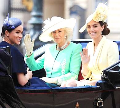 Парад на честь королеви: Маркл вийшла з декрету, а Міддлтон вділа весільний капелюх