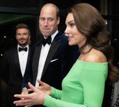 Міддлтон у позиченій сукні та кольє Діани з'явилася з чоловіком на церемонії  Earthshot Prize Awards