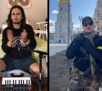 The Kiffness записав ремікс на українську народну пісню у виконанні Хливнюка. ВІДЕО