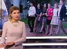 Жінка й діти екстрено привітали Порошенка. Обережно, ПАФОС