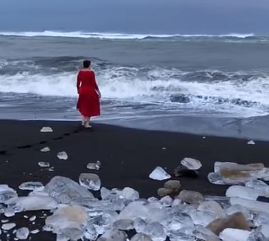 Купання червоної Наді: Савченко в сукні занурилася у Північний Льодовитий океан. ВІДЕО 