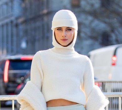 Балаклава від Bevza і напівголі груди: Байкова та онука Ротару засвітилися на Нью-йоркському тижні моди