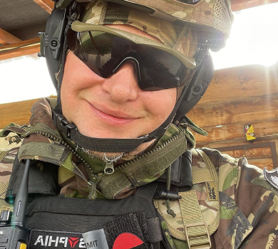 Хливнюк бойовитим селфі привітав українців з новорічними святами