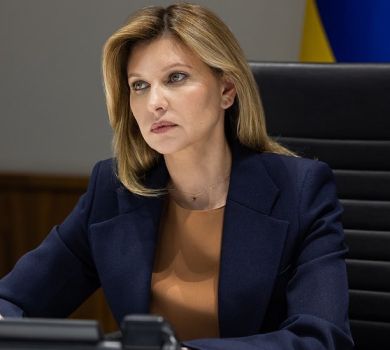 Перша леді перервала інтерв'ю американському ТБ, щоби піти в укриття під час тривоги