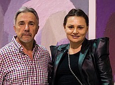 Кільчицька у шкірі та гологрудий Ярмола засвітилися на Арт-Києві