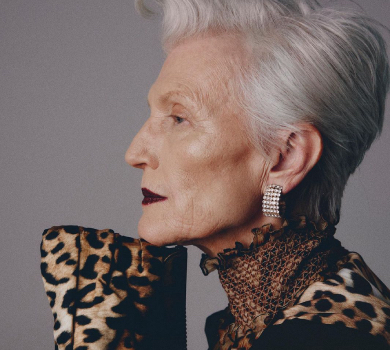75-річна Мей Маск у леопарді та шкірянці знялася для тайванського Vogue. ФОТО