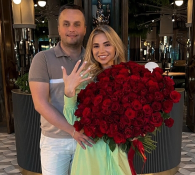 Із вишуканими наїдками та оберемком троянд: Холодницький освідчився коханій