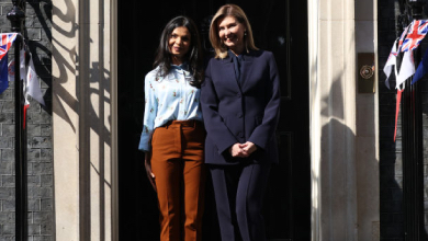 Зеленська у костюмі від Сільченко зустрілася з британським прем’єром та його дружиною. ФОТО