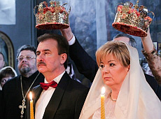 Як вінчався Попов із дружиною. ФОТО з церемонії