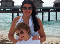 Екс-дружину Франчука після лиж заливало на Мальдівах