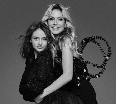 Клум із 19-річною донькою у пишних сукнях побешкетували для гламурного ч/б