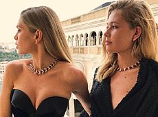 Брежнєва з дочкою вигуляли чорні сукні на званій вечері у Монте-Карло 
