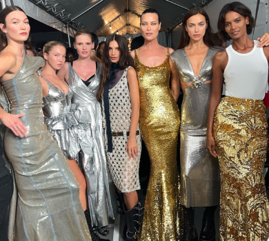 Сестри Хадід, Баришніков, Шейк та Ратаковскі пройшлися святковим подіумом на честь 120-річчя Vogue