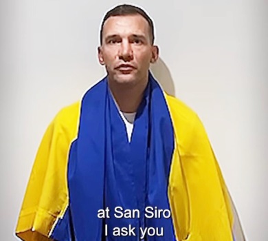 Нам потрібна ваша допомога: Шевченко не стримав сліз, розповідаючи італійцям про війну в Україні