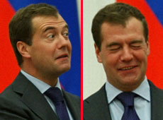 В президенті Медведєві помер клоун-мім. ФОТО