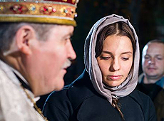 Донька Тимошенко сходила на Великодню службу. ФОТО