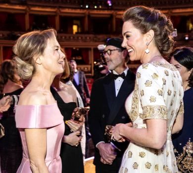 Червоний хідник BAFTA: рожева Зеллвегер, золота Кравіц та Міддлтон у 8-річному платті