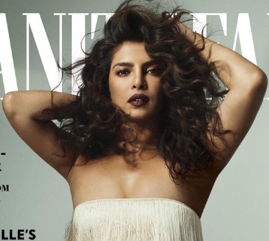 Пріянка Чопра оголила плечі у прозорій сукні для американського глянцю. ФОТО