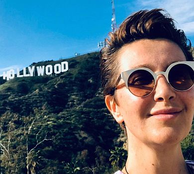 Єгорова з дітьми зустріла весну на Голлівудських пагорбах. ФОТО