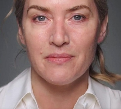 Я не виглядаю так увесь час: Кейт Вінслет перед камерою зняла макіяж та закликала бути собою. ВІДЕО