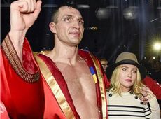 Пенетьєрі підтримала Кличка з перевернутим прапором. ФОТО