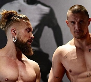 Цимбалюк і Суровцев у спортзалі поспокушали голими м'язами