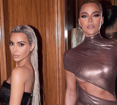 Сестри Кардашян в обтислих сукнях посвітили формами у ліфті