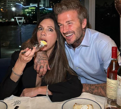 Бекхеми вигуляли в кіно парний джинсовий лук. ФОТО