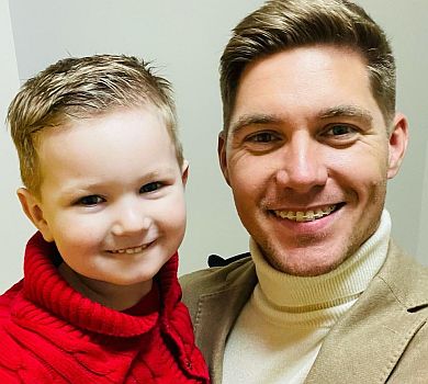 Татусь Остапчук привітав солодкого принца з 3-річчям та розказав, як часто бачиться з дітьми 