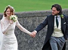 Кіт Харінгтон і Роуз Леслі побралися в присутності колег із Гри престолів