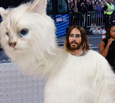 Киці Лагерфельда, невпізнавана Честейн і людина-страза: найефектніші луки Met Gala 2023